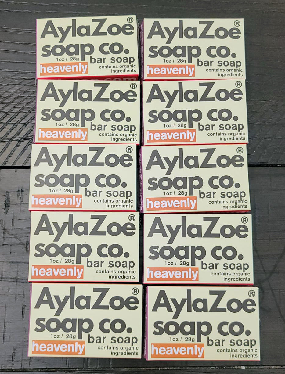 AylaZoe Soap Co. - Heavenly 1oz Bar Soap (ten pack)