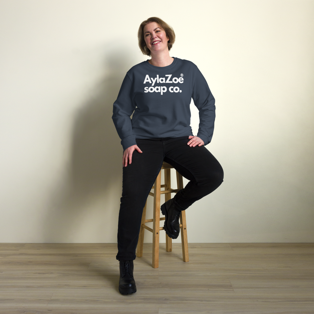 AylaZoe Unisex Organic Sweatshirt - French Navy