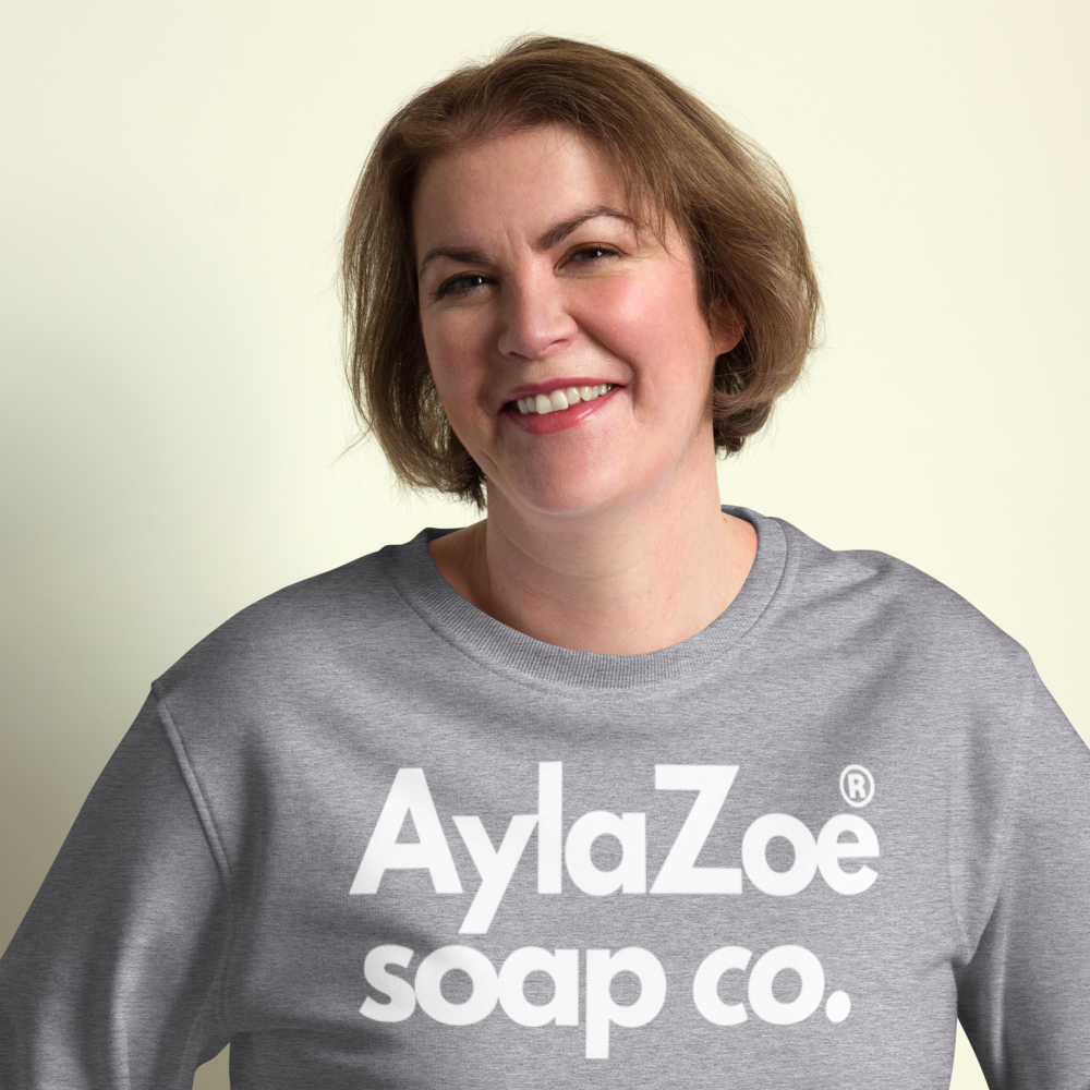 AylaZoe Unisex Organic Sweatshirt - Grey Melange