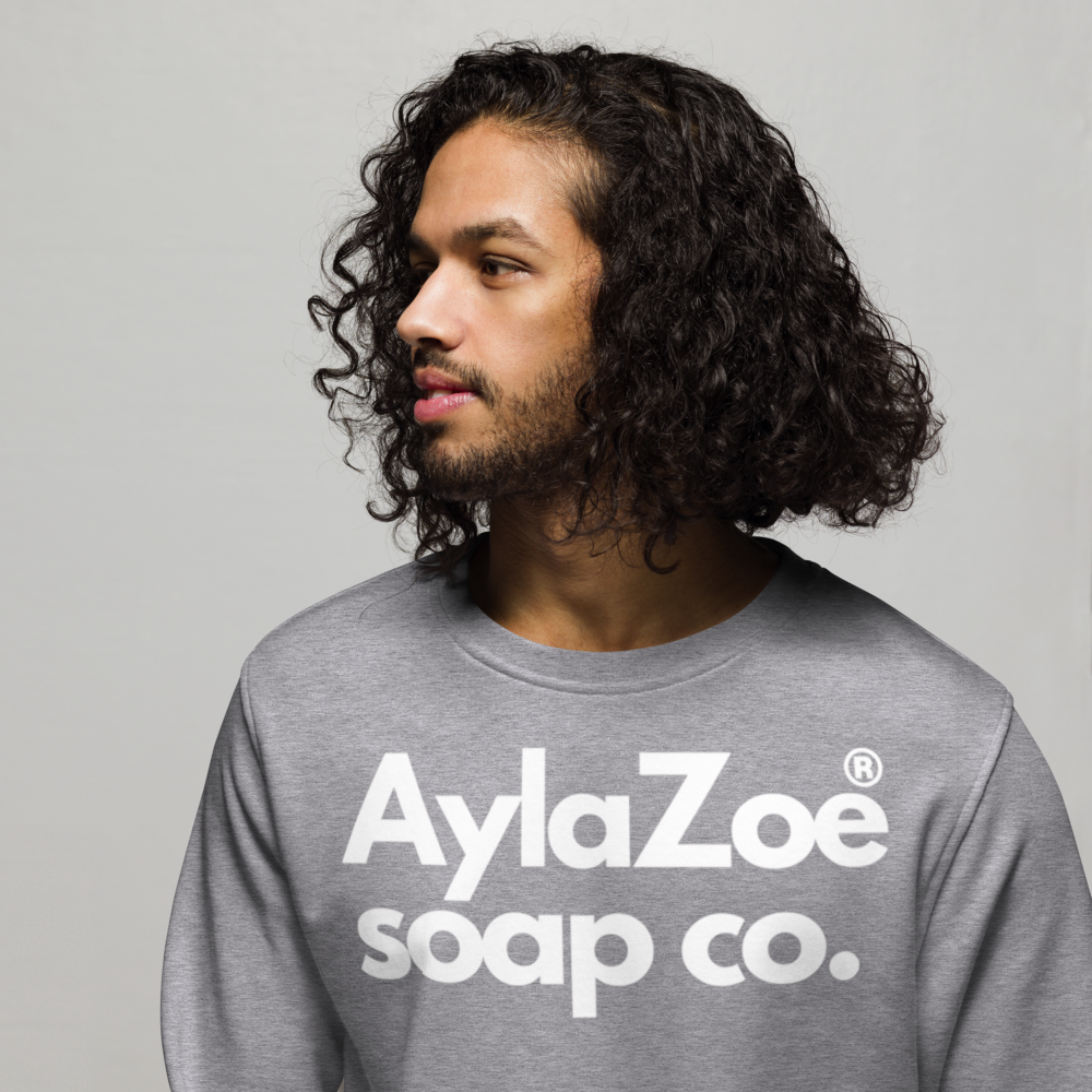 AylaZoe Unisex Organic Sweatshirt - Grey Melange