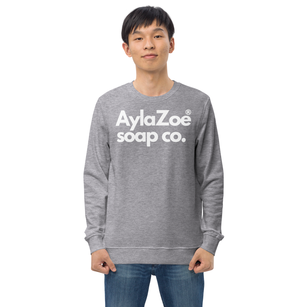 AylaZoe Unisex Organic Sweatshirt - Grey Melange