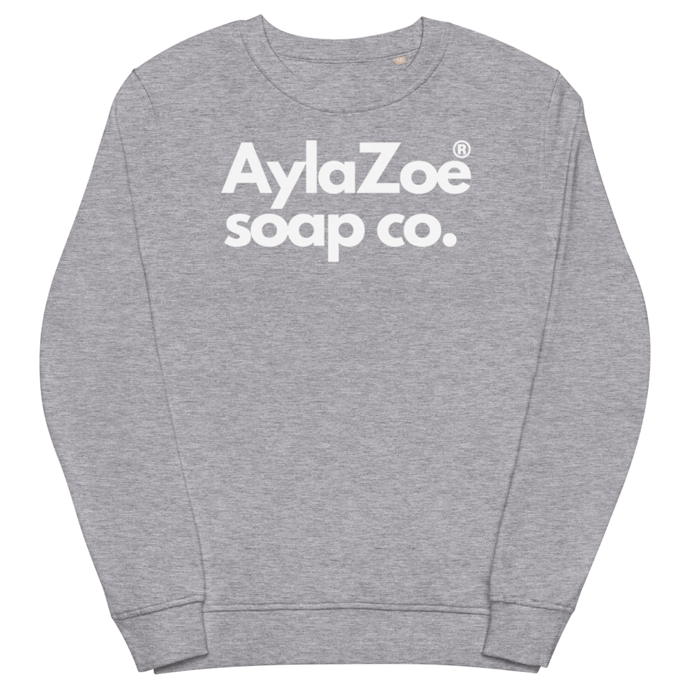 AylaZoe Unisex Organic Sweatshirt - Grey Melange