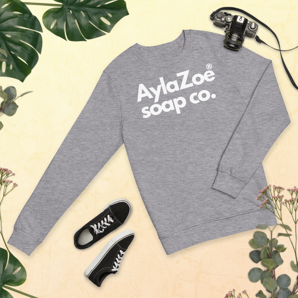 AylaZoe Unisex Organic Sweatshirt - Grey Melange