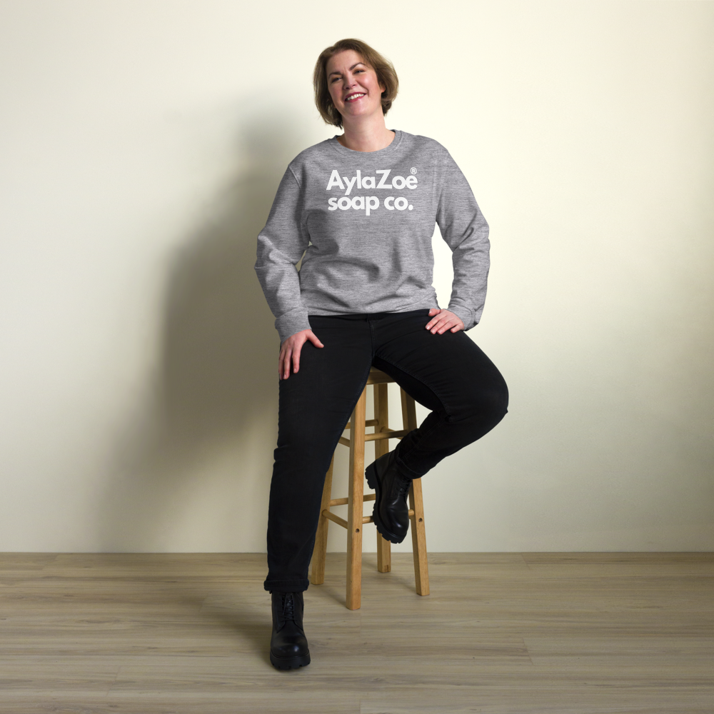 AylaZoe Unisex Organic Sweatshirt - Grey Melange