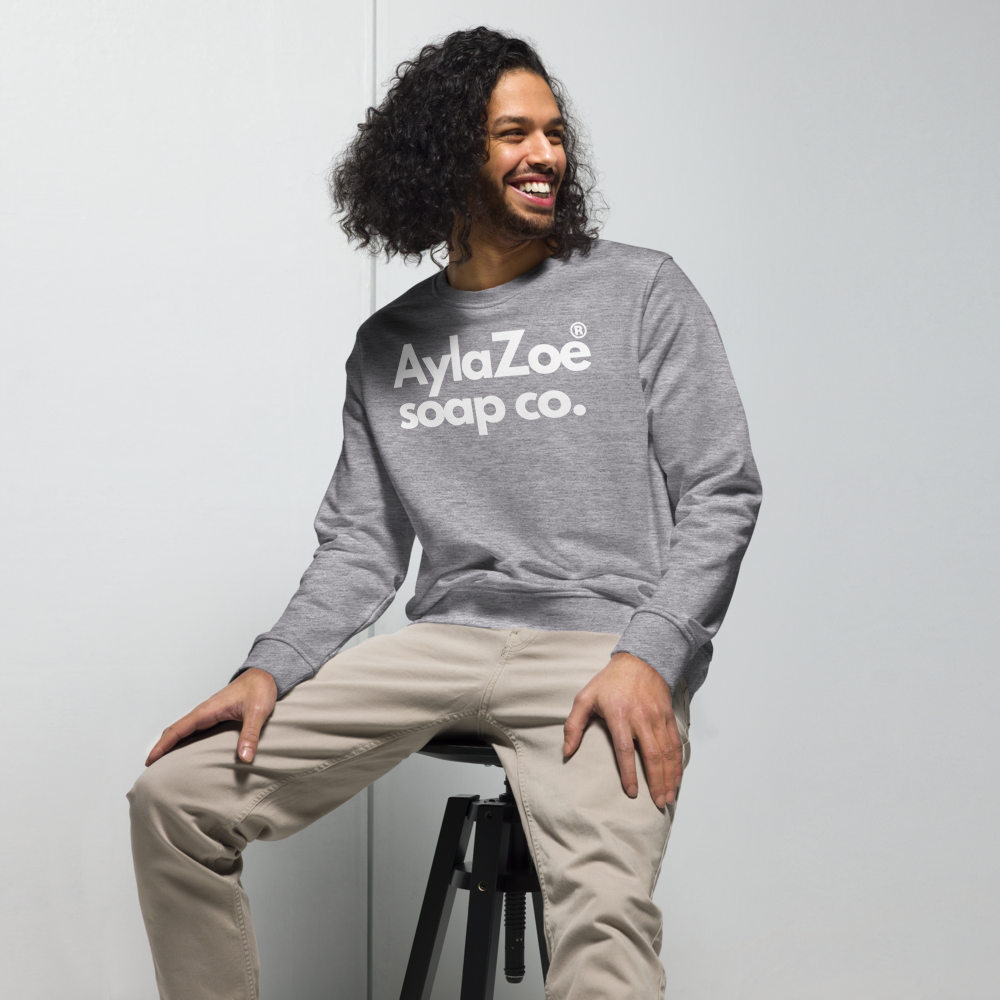 AylaZoe Unisex Organic Sweatshirt - Grey Melange