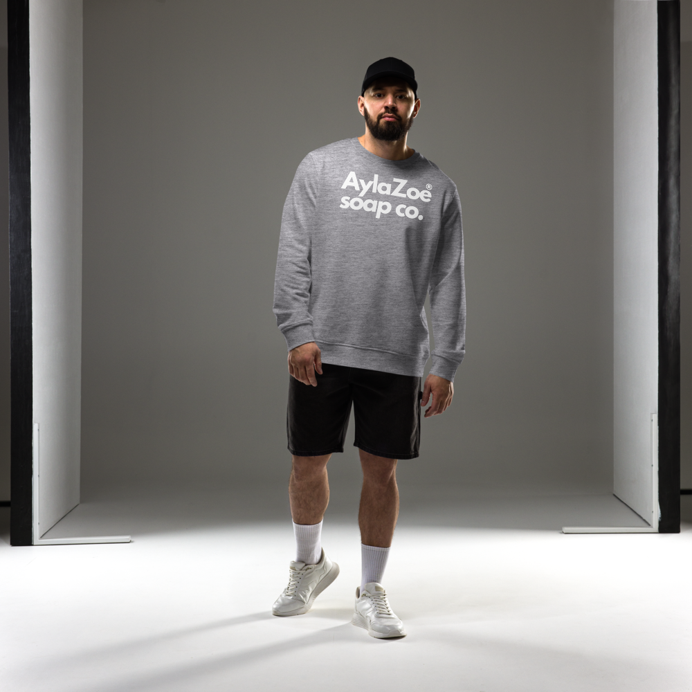 AylaZoe Unisex Organic Sweatshirt - Grey Melange