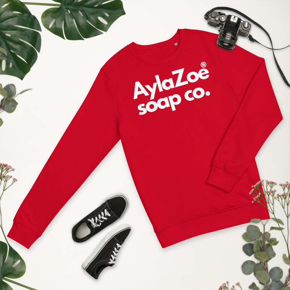 AylaZoe Unisex Organic Sweatshirt - Red
