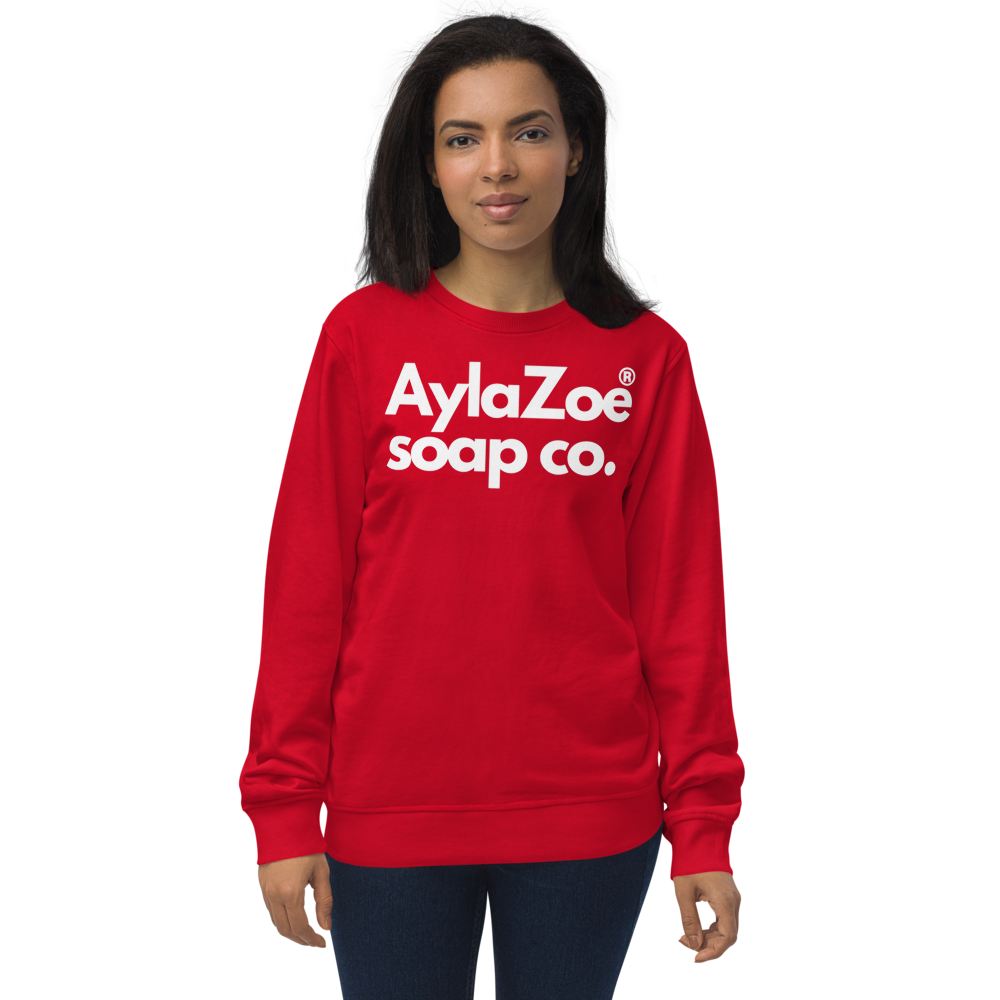 AylaZoe Unisex Organic Sweatshirt - Red