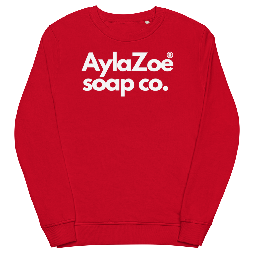 AylaZoe Unisex Organic Sweatshirt - Red