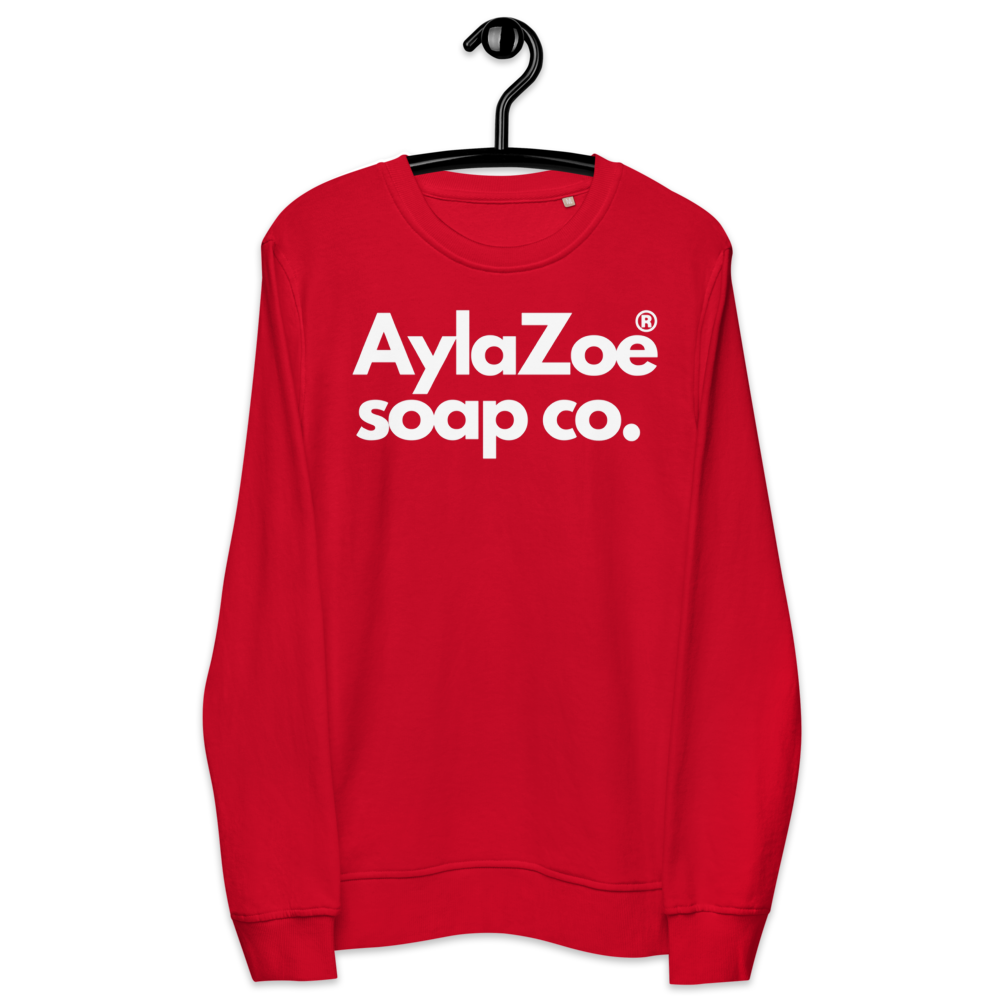 AylaZoe Unisex Organic Sweatshirt - Red