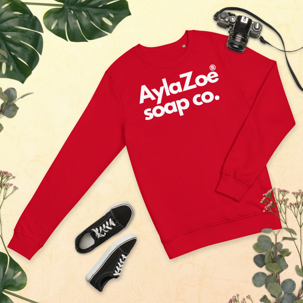AylaZoe Unisex Organic Sweatshirt - Red