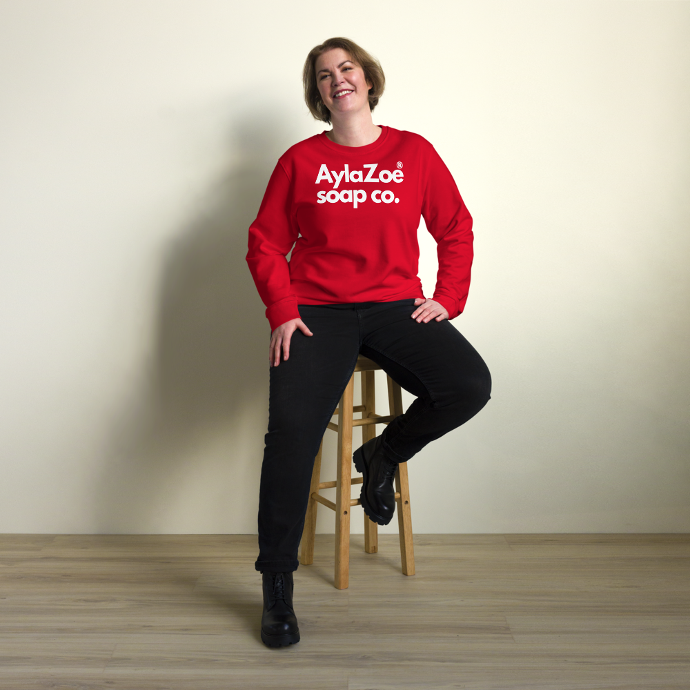 AylaZoe Unisex Organic Sweatshirt - Red