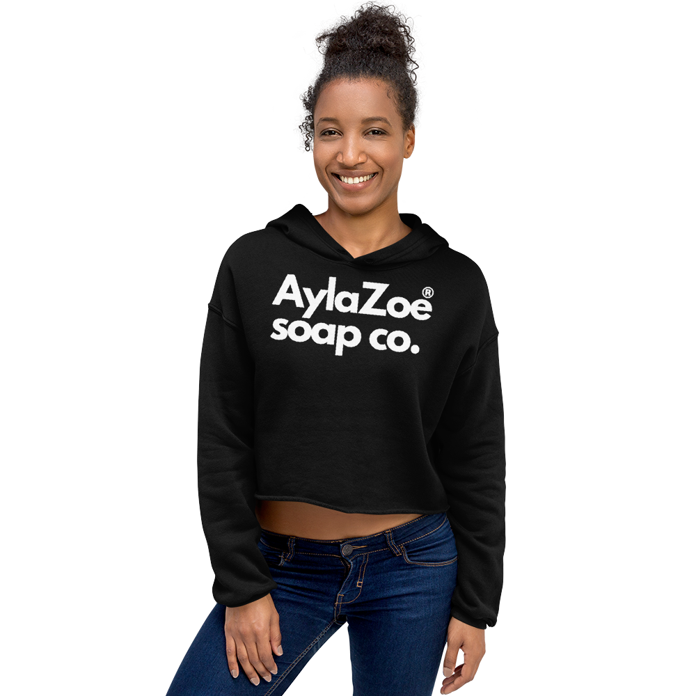 AylaZoe Soap Co. Cropped Hoodie - Black