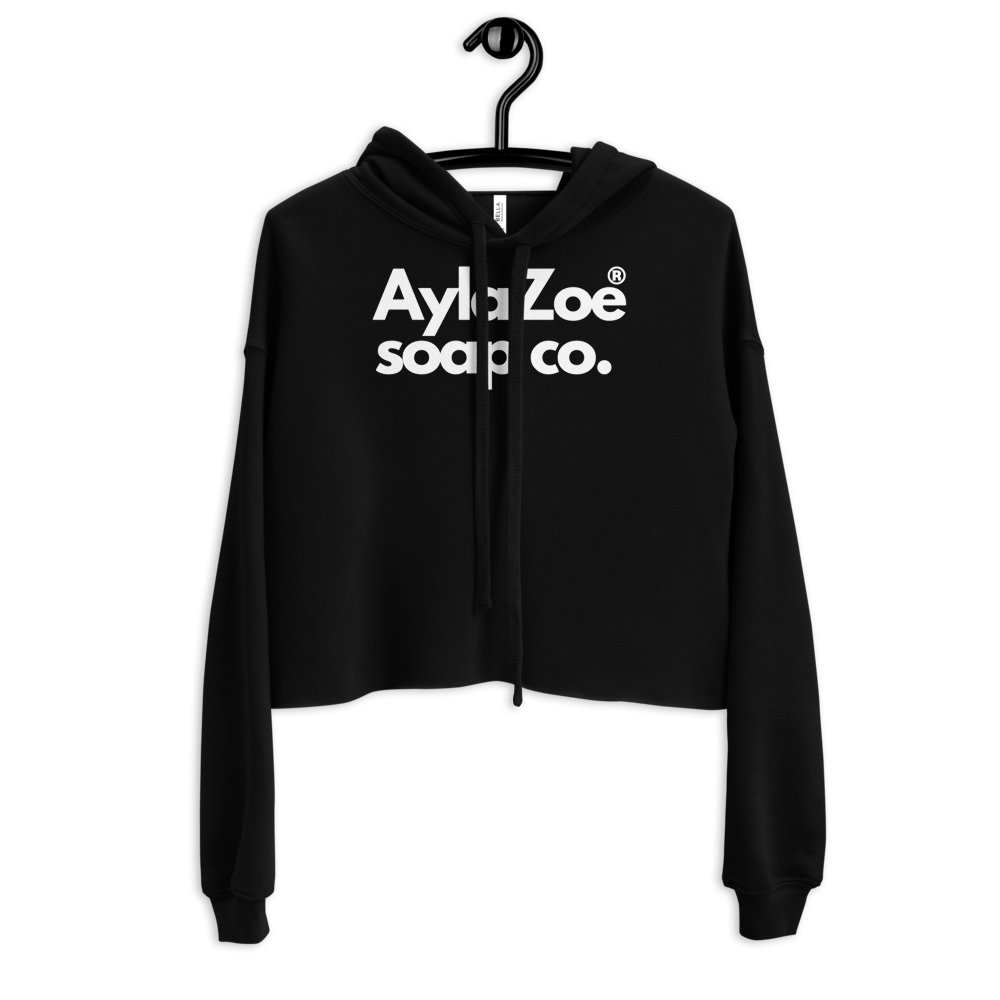 AylaZoe Soap Co. Cropped Hoodie - Black