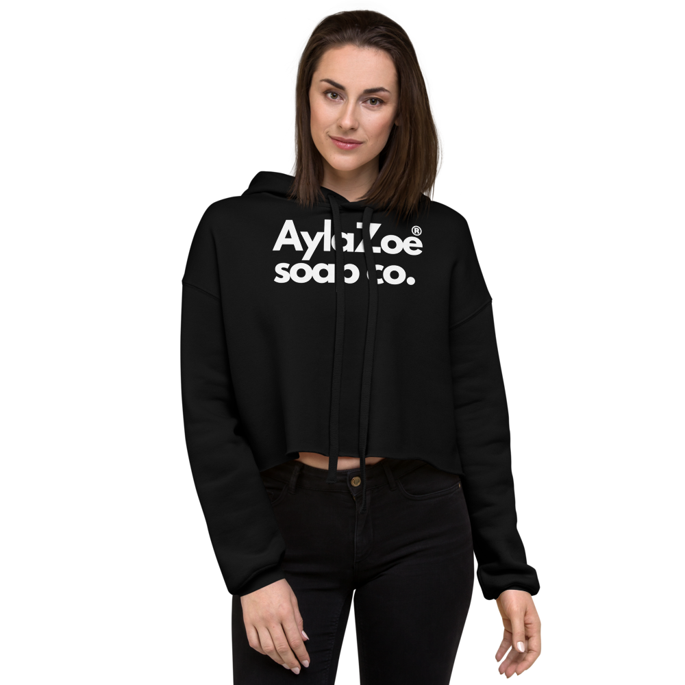 AylaZoe Soap Co. Cropped Hoodie - Black