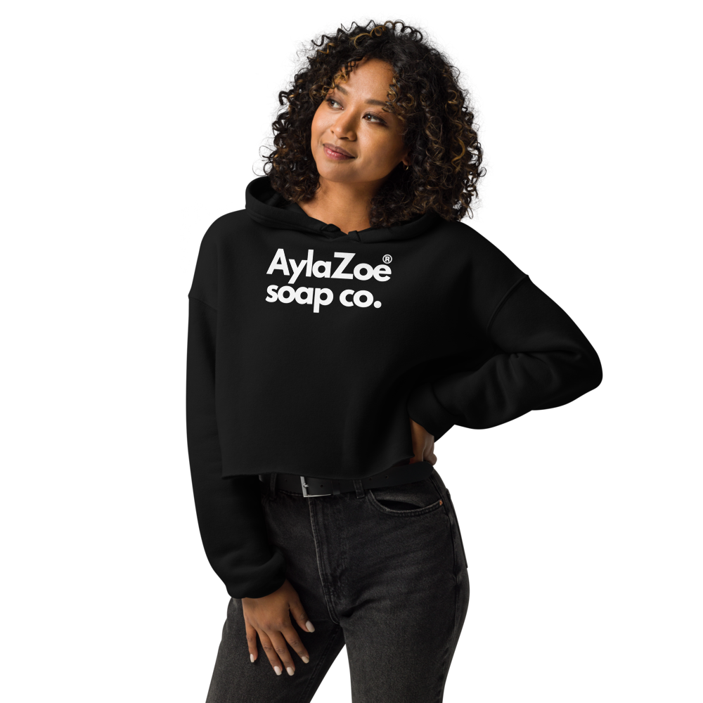AylaZoe Soap Co. Cropped Hoodie - Black