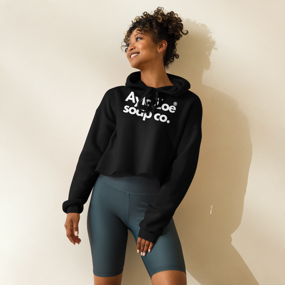AylaZoe Soap Co. Cropped Hoodie - Black