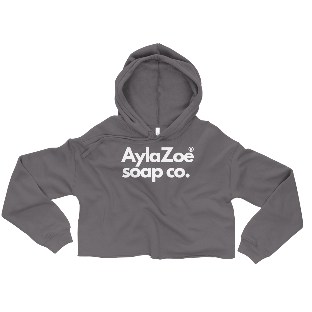 AylaZoe Soap Co. Cropped Hoodie - Storm