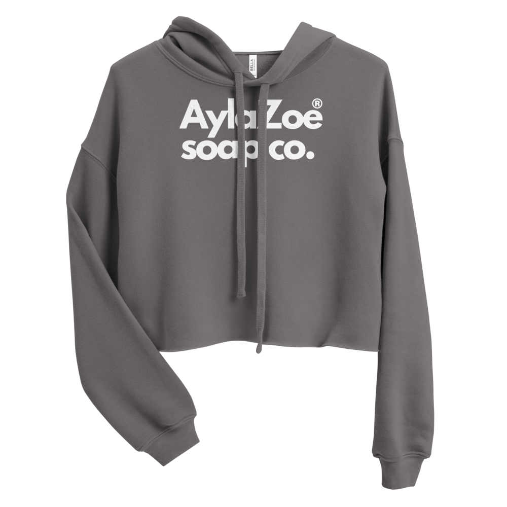 AylaZoe Soap Co. Cropped Hoodie - Storm