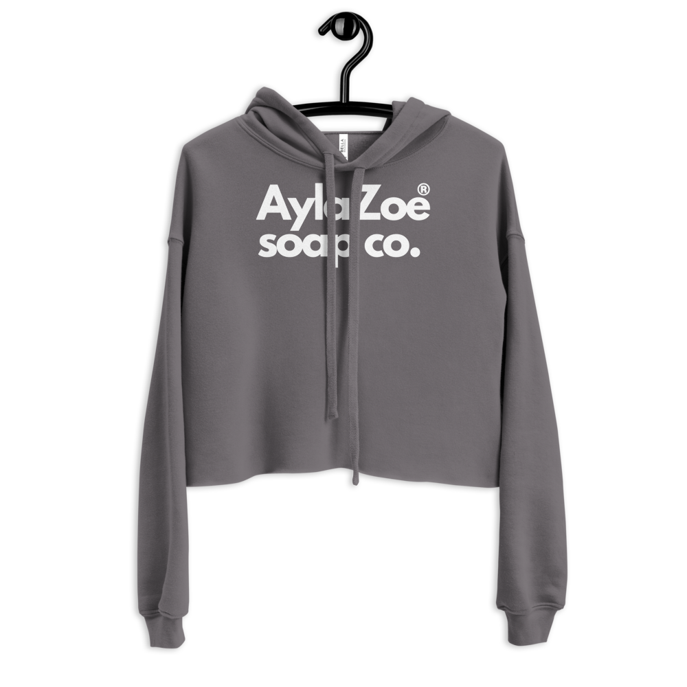 AylaZoe Soap Co. Cropped Hoodie - Storm