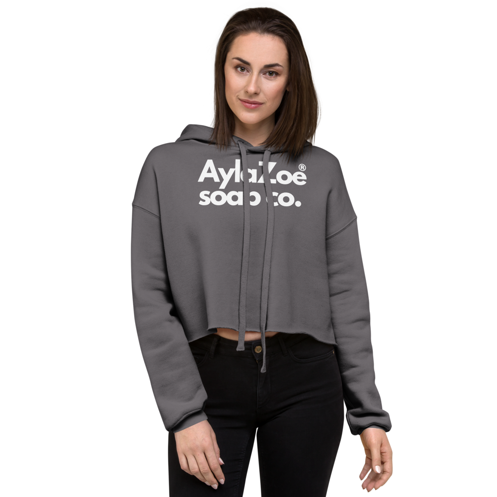 AylaZoe Soap Co. Cropped Hoodie - Storm