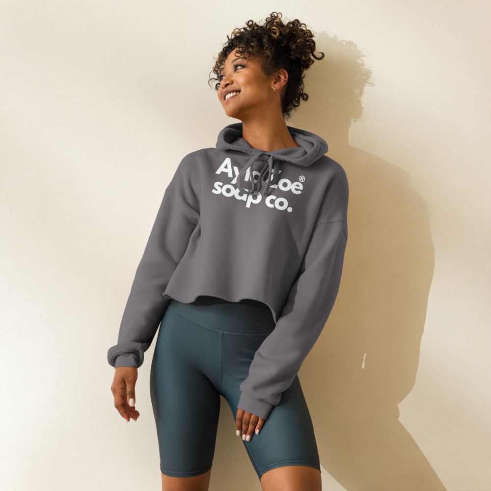 AylaZoe Soap Co. Cropped Hoodie - Storm