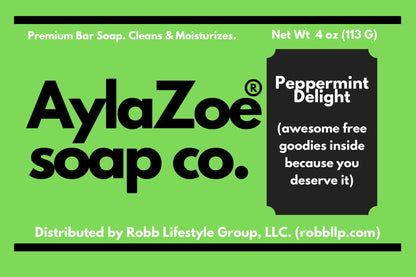 AylaZoe Soap Co. - Peppermint Delight 4oz Bar Soap