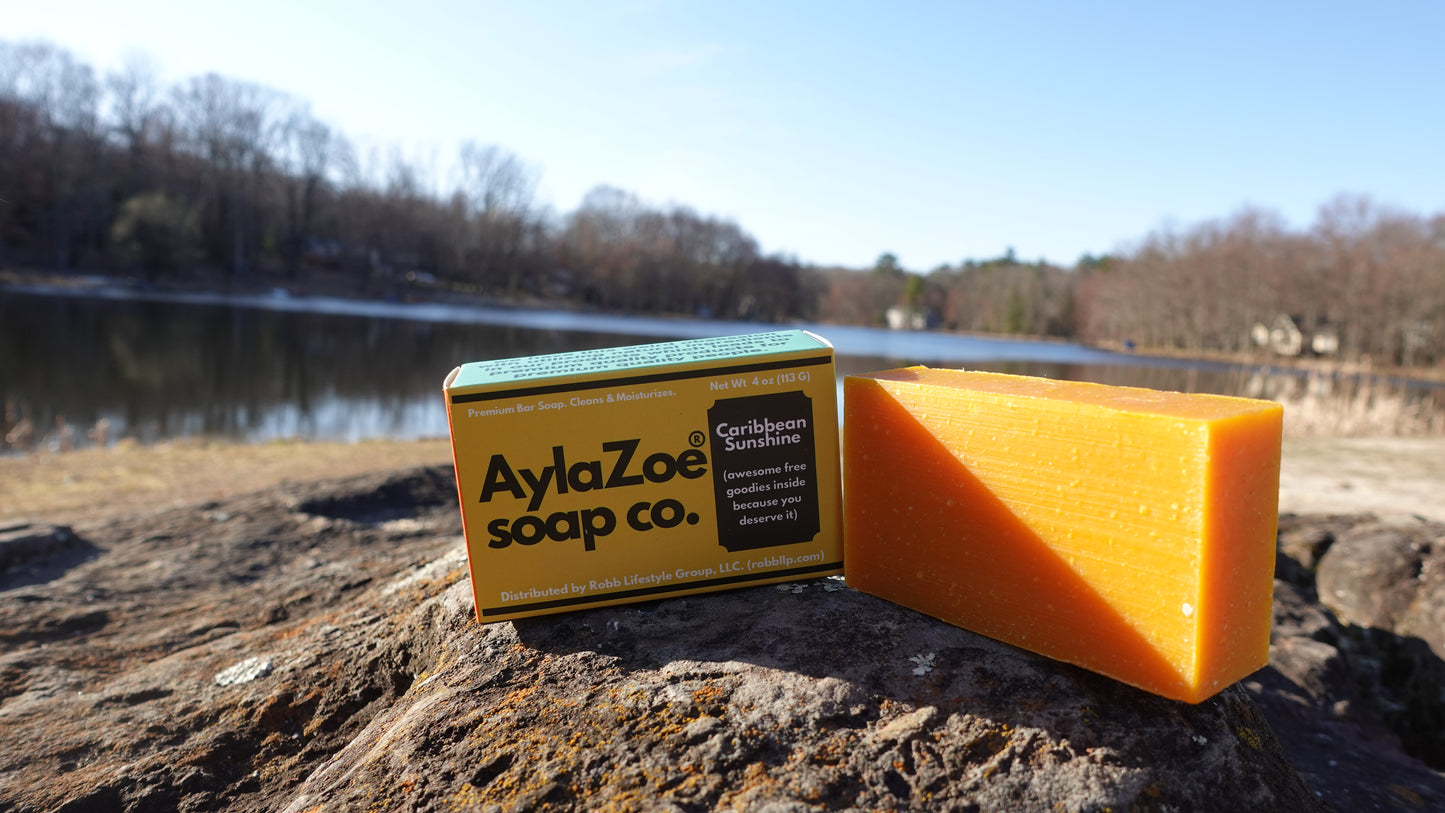 AylaZoe Soap Co. - Caribbean Sunshine 4oz Bar Soap