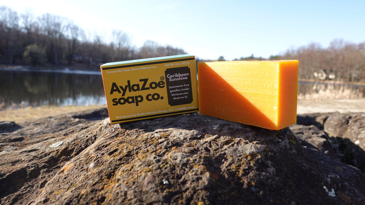 AylaZoe Soap Co. - Caribbean Sunshine 4oz Bar Soap