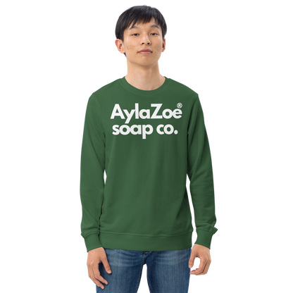 AylaZoe Unisex Organic Sweatshirt - Bottle Green