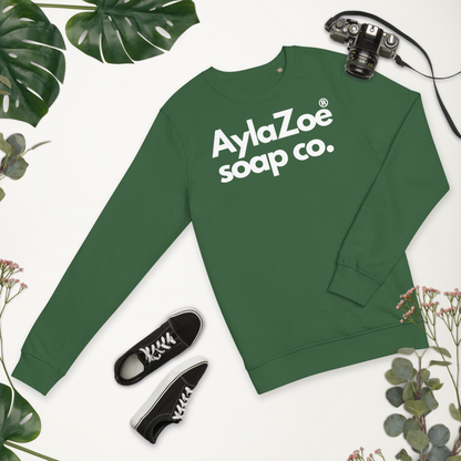 AylaZoe Unisex Organic Sweatshirt - Bottle Green