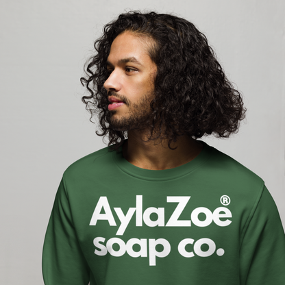 AylaZoe Unisex Organic Sweatshirt - Bottle Green