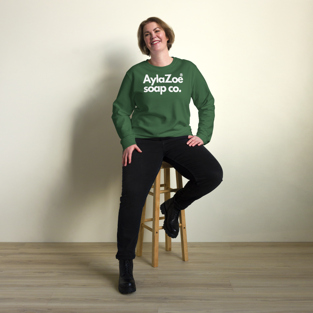 AylaZoe Unisex Organic Sweatshirt - Bottle Green