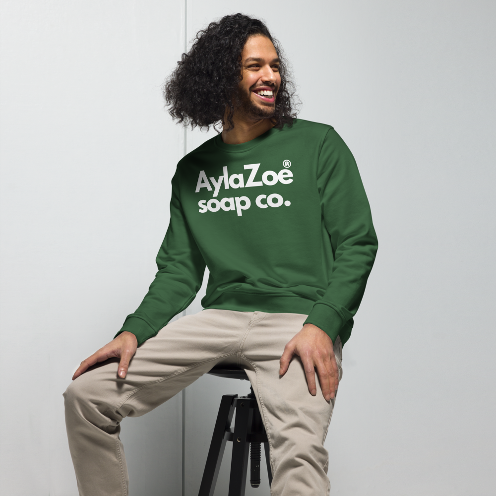 AylaZoe Unisex Organic Sweatshirt - Bottle Green