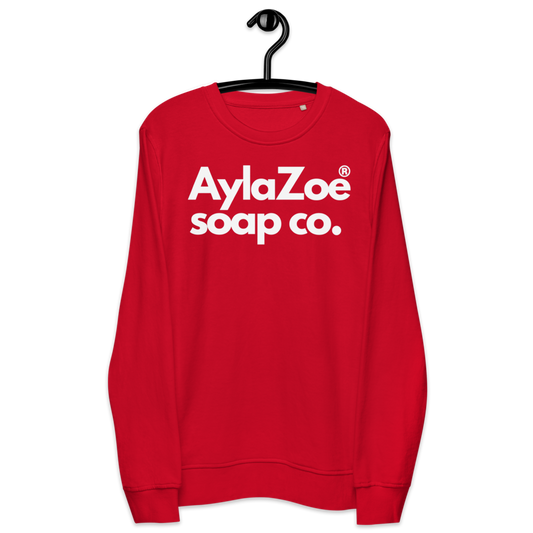 AylaZoe Unisex Organic Sweatshirt - Red