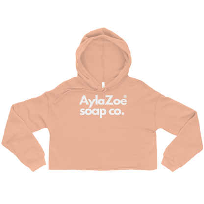 AylaZoe Soap Co. Cropped Hoodie - Peach