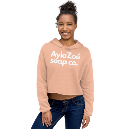 AylaZoe Soap Co. Cropped Hoodie - Peach