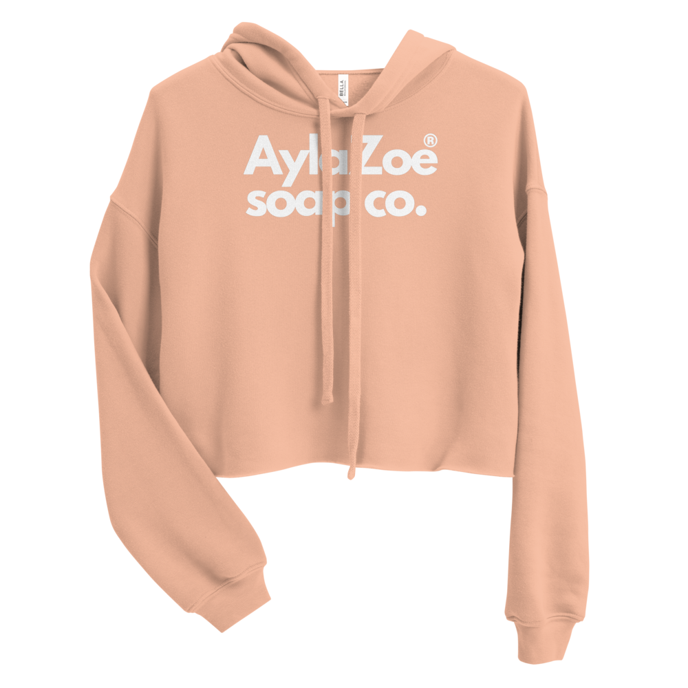 AylaZoe Soap Co. Cropped Hoodie - Peach