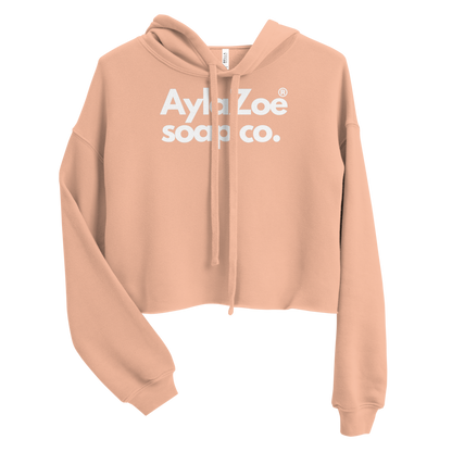 AylaZoe Soap Co. Cropped Hoodie - Peach