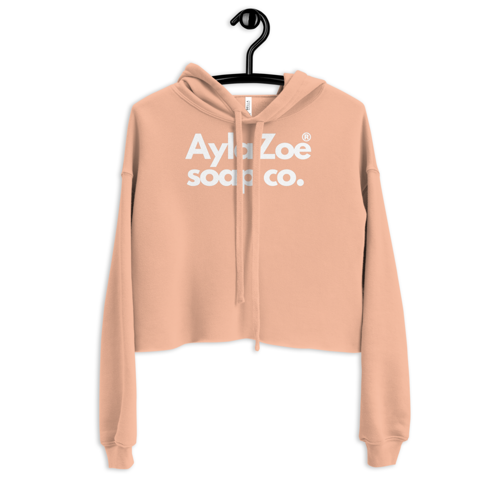 AylaZoe Soap Co. Cropped Hoodie - Peach