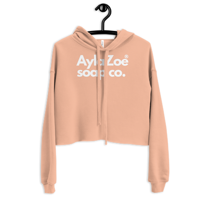 AylaZoe Soap Co. Cropped Hoodie - Peach